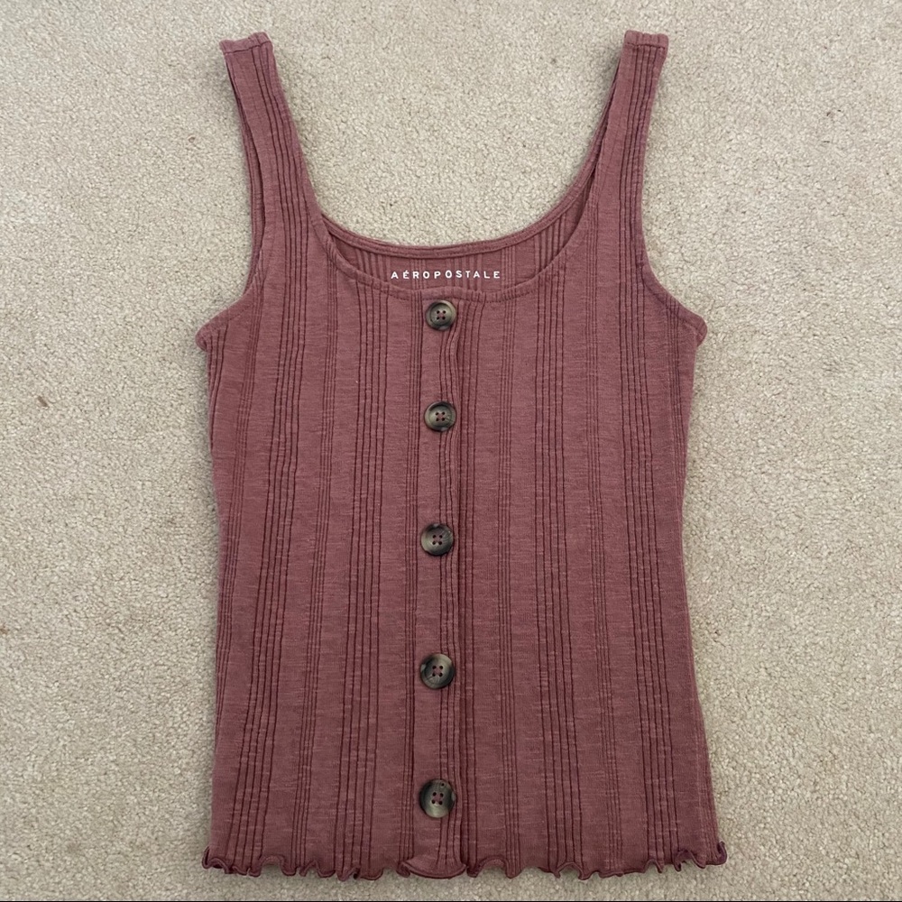 Aeropostale Medium Tank Tops with Buttons